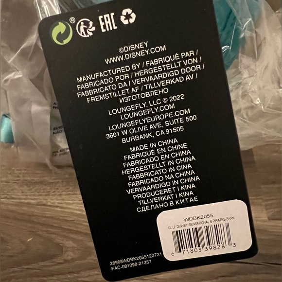Loungefly Disney Mickey & Friends Pirate Mini Backpack Characters Pirates Bag - Picture 6 of 8